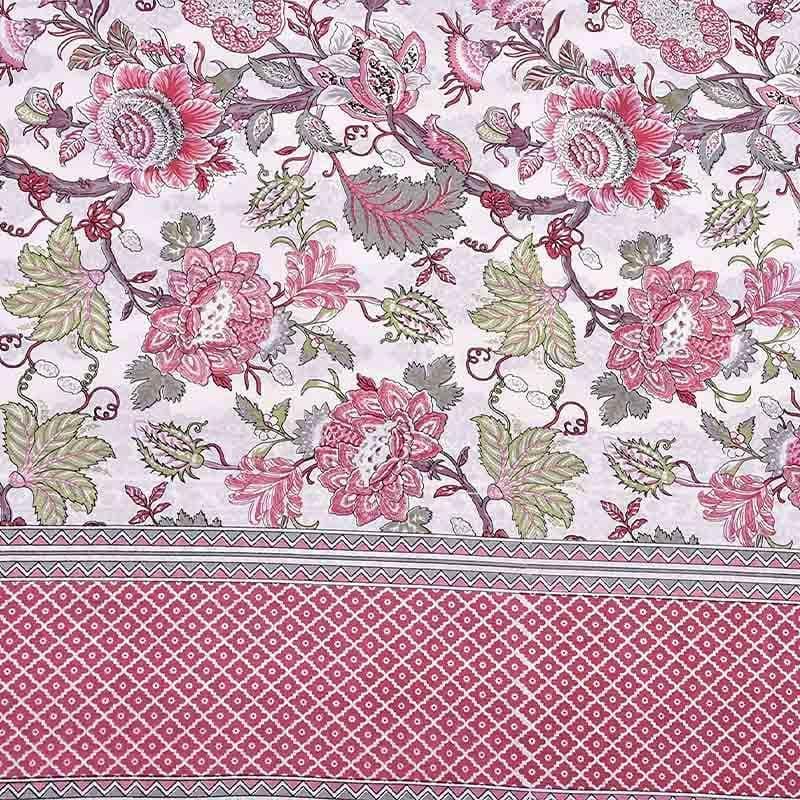 Buy Gulab-E-Gulzaar Bedsheet - Magenta Bedsheets from Vaaree