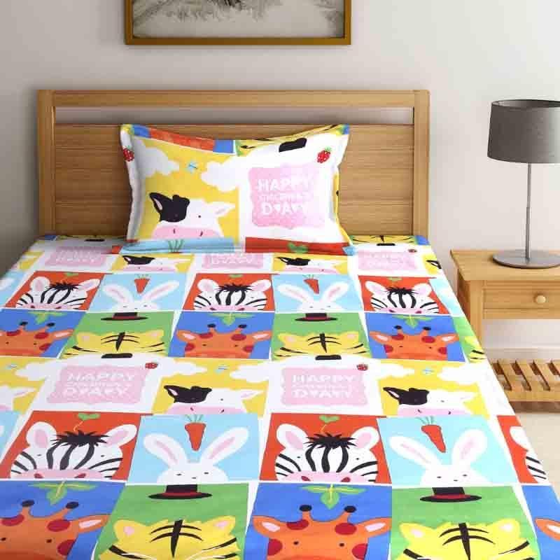 Buy Jungle Bundle Bedsheet - Single Bedsheets from Vaaree