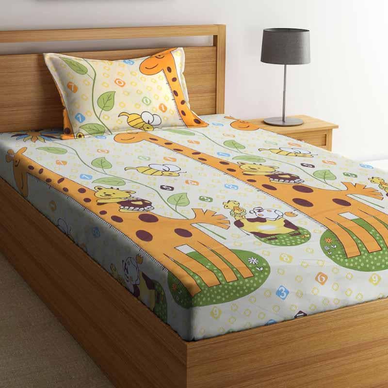 Buy Jungle Mania Printed Bedsheet Bedsheets from Vaaree