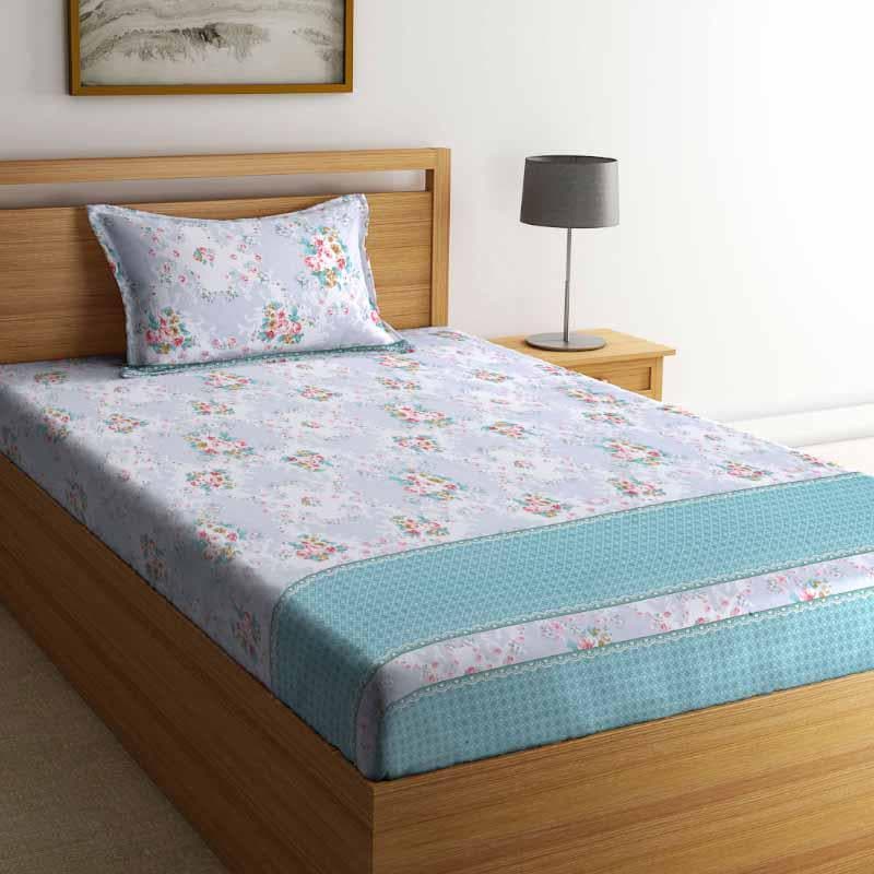 Buy Le Bouquet Printed Bedsheet Bedsheets from Vaaree