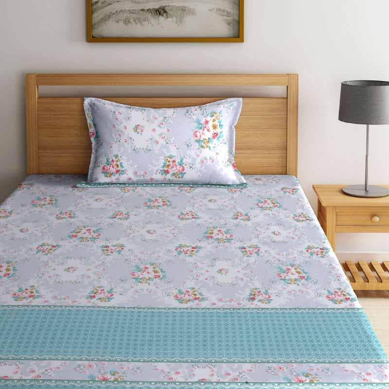 Buy Le Bouquet Printed Bedsheet Bedsheets from Vaaree