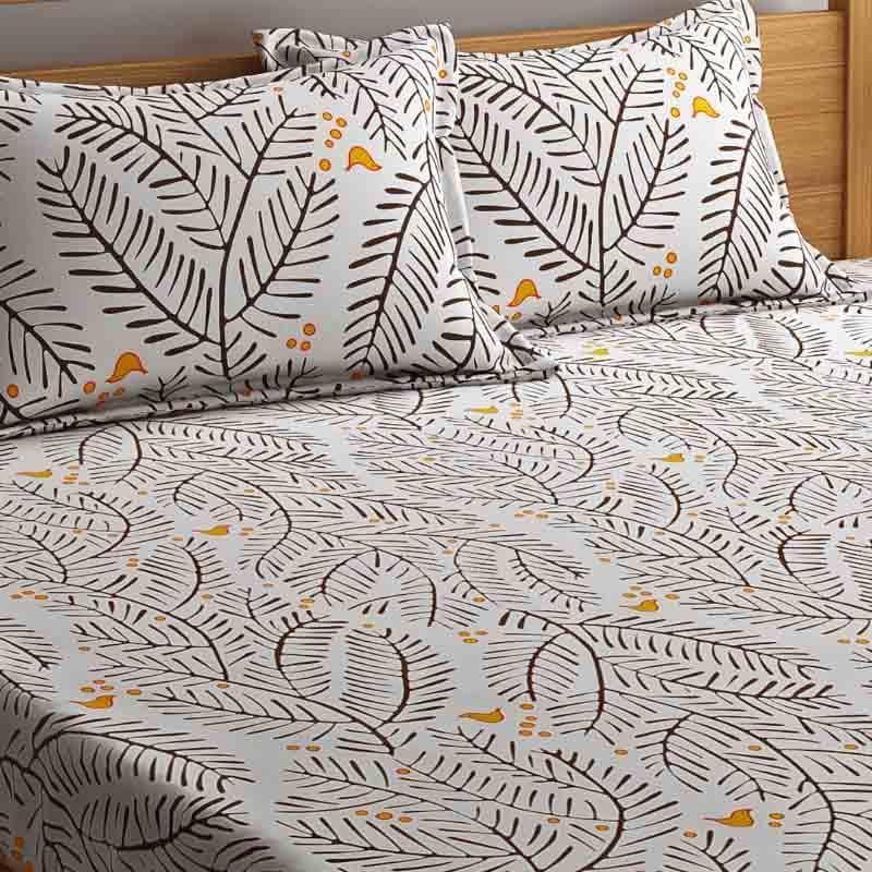 Buy Leafy Branch Bedsheet Bedsheets from Vaaree