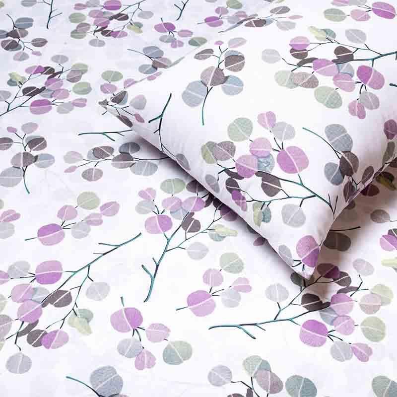 Bedsheets - Litchee Bedsheet - Plum