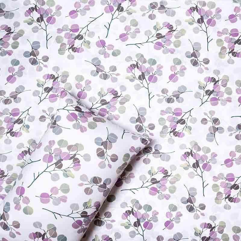 Bedsheets - Litchee Bedsheet - Plum