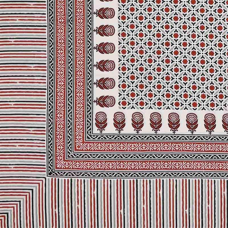 Buy Mad Over Motifs Bedsheet - Red Bedsheets from Vaaree