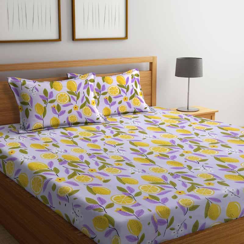 Buy Make A Lemonade Bedsheet Bedsheets from Vaaree