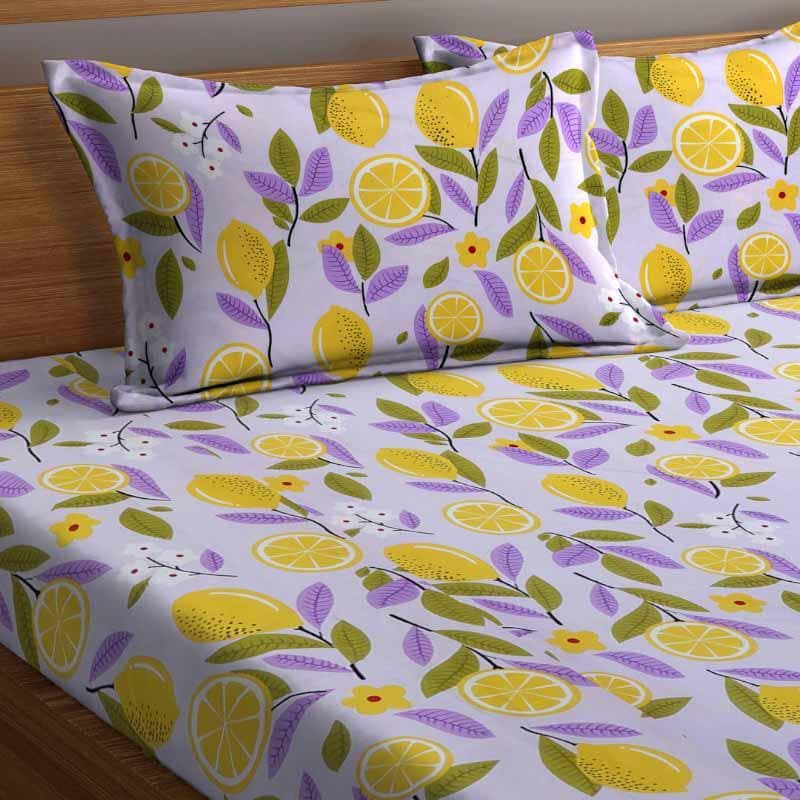 Buy Make A Lemonade Bedsheet Bedsheets from Vaaree