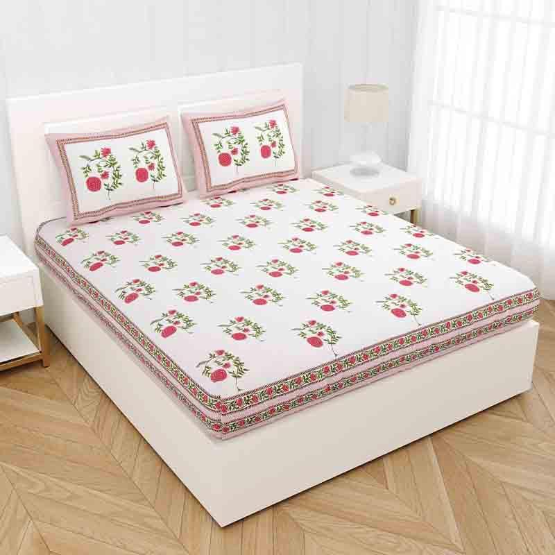 Buy Marigold Bedsheet - Pink Bedsheets from Vaaree