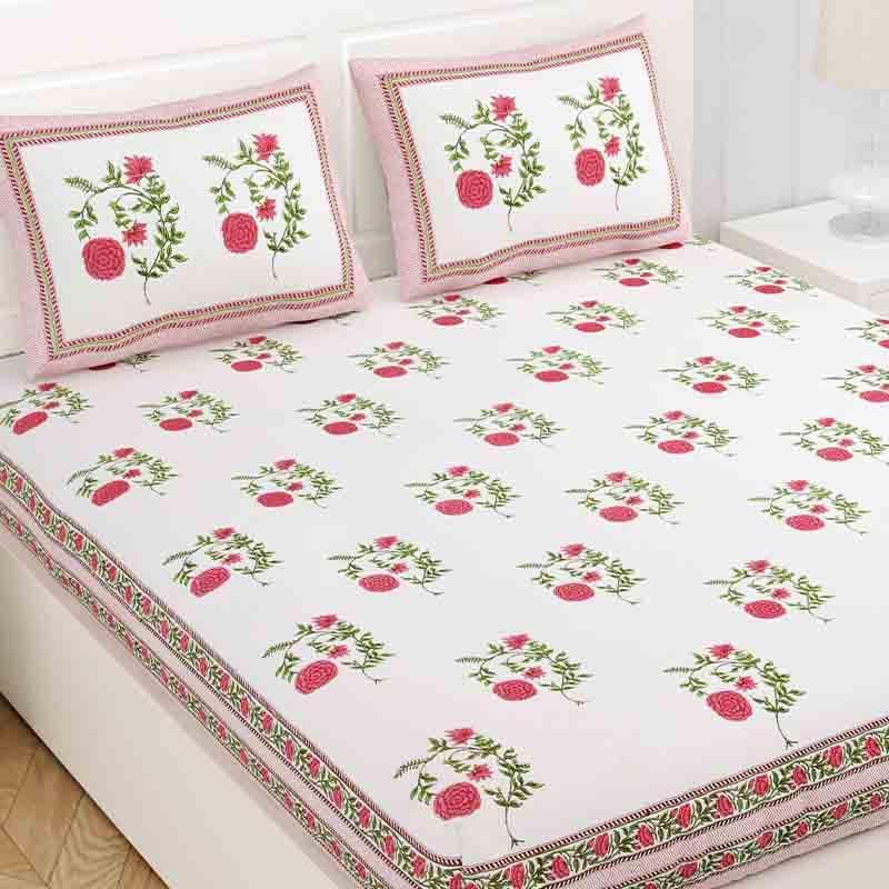 Buy Marigold Bedsheet - Pink Bedsheets from Vaaree