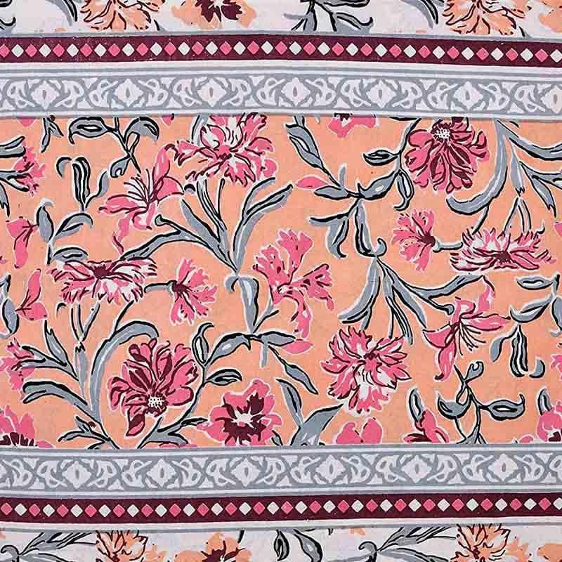 Buy Nazakat Jaipuri Bedsheet - Light Pink Bedsheets from Vaaree