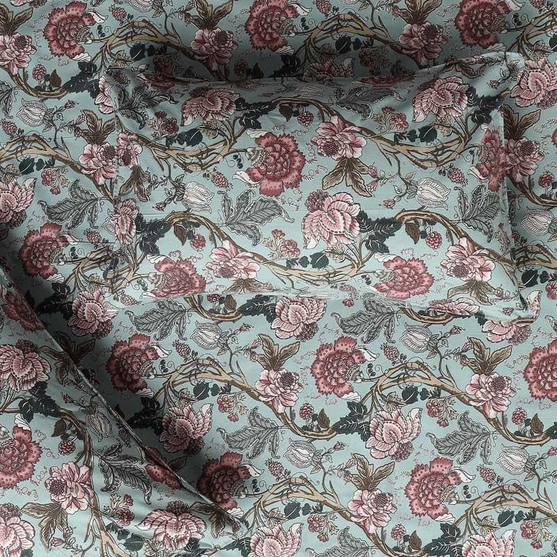 Buy Ornamental Floral Bedsheet Bedsheets from Vaaree