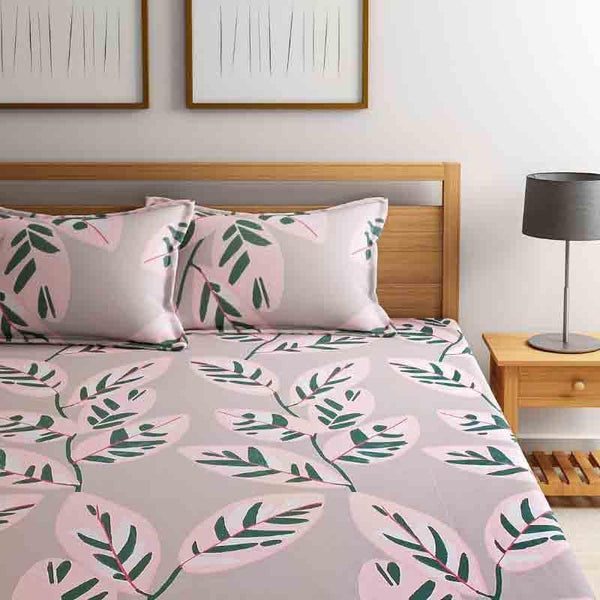 Buy Painterly Leaves Bedsheet Bedsheets from Vaaree