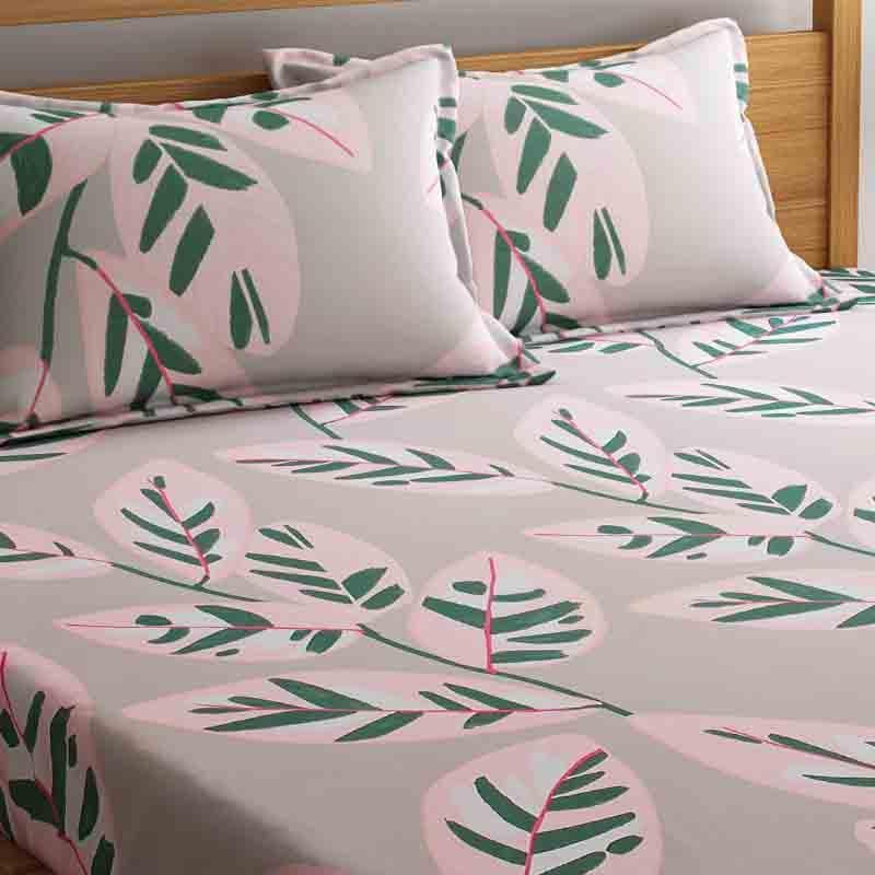 Buy Painterly Leaves Bedsheet Bedsheets from Vaaree