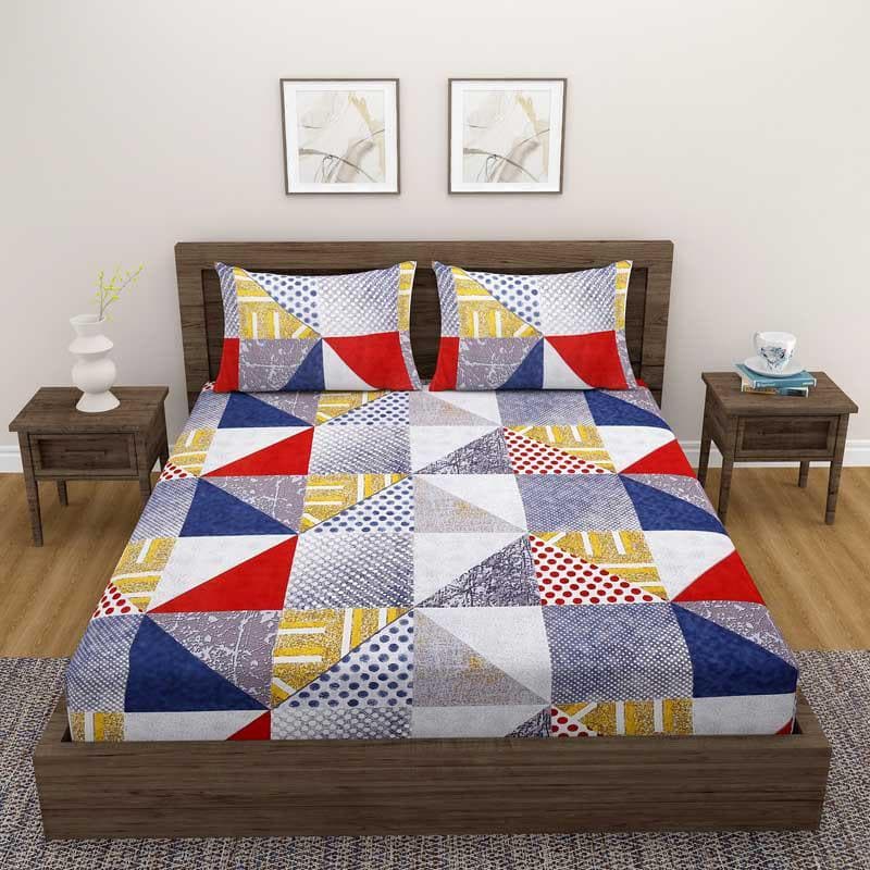 Buy Patch Up Printed Bedsheet Bedsheets from Vaaree