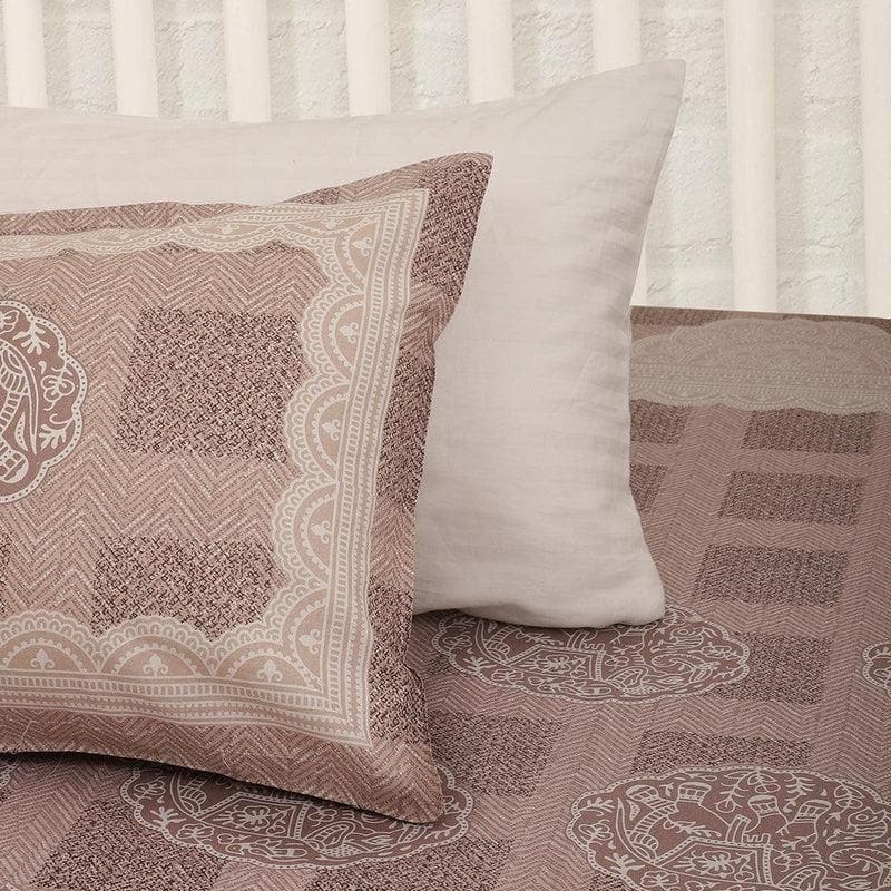 Buy Patterned Lilac Bedsheet Bedsheets from Vaaree