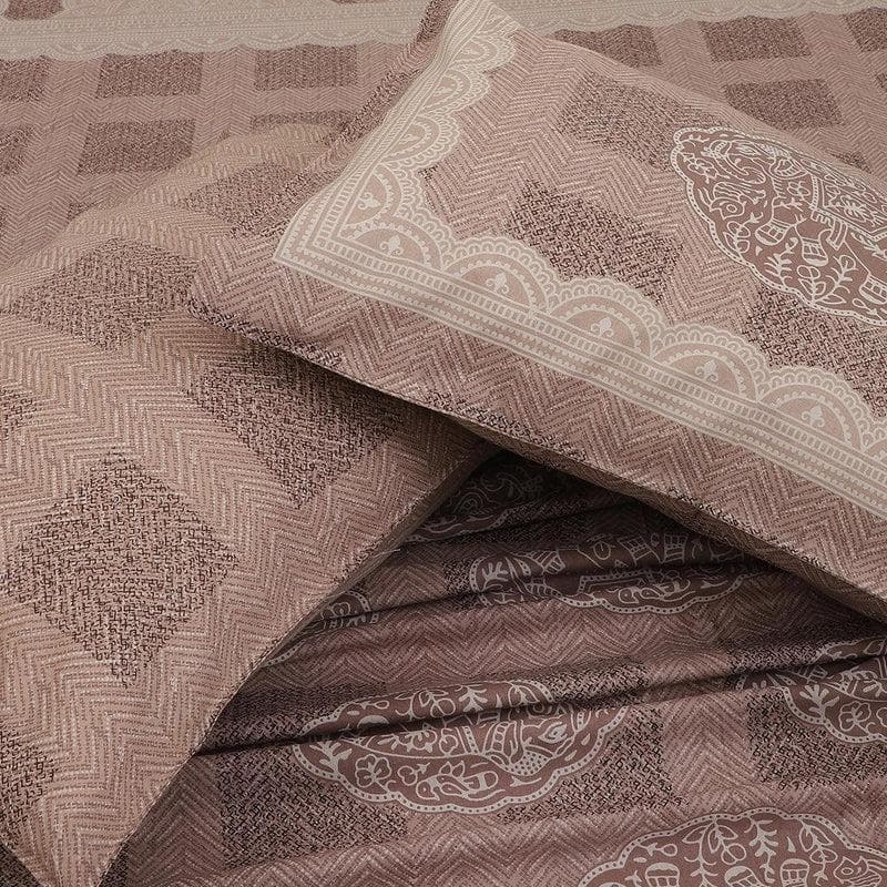 Buy Patterned Lilac Bedsheet Bedsheets from Vaaree