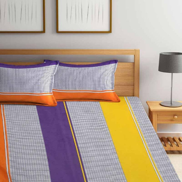 Buy Pin Stripe Affair Bedsheet Bedsheets from Vaaree