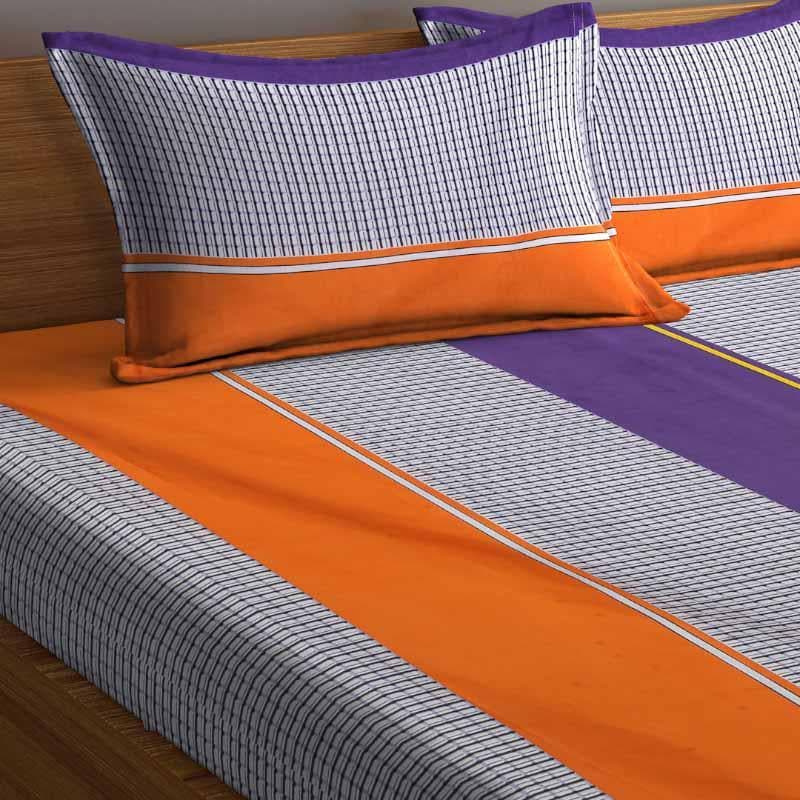 Buy Pin Stripe Affair Bedsheet Bedsheets from Vaaree