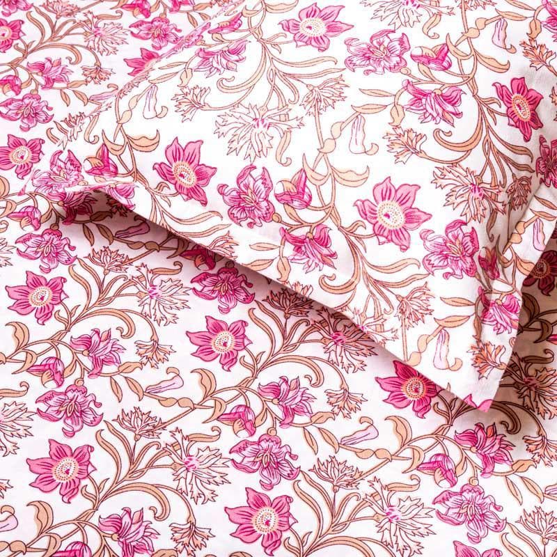 Buy Pink Parade Bedsheet Bedsheets from Vaaree