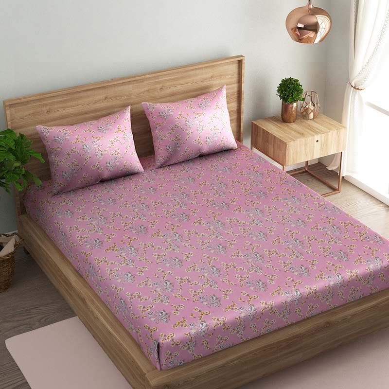 Buy Pink Symphony Bedsheet Bedsheets from Vaaree