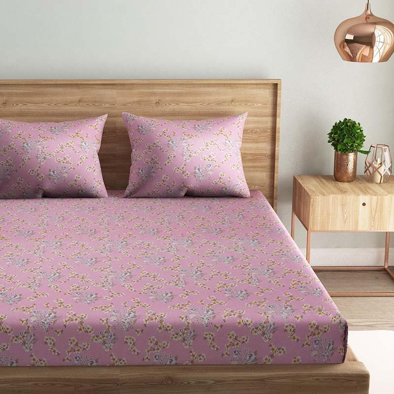 Buy Pink Symphony Bedsheet Bedsheets from Vaaree