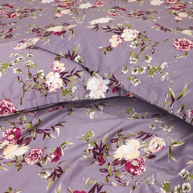 Buy Plum Rose Bedsheet Bedsheets from Vaaree