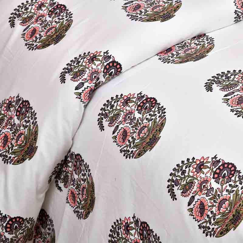 Buy Pure Paisleys Bedsheet - Brown Bedsheets from Vaaree