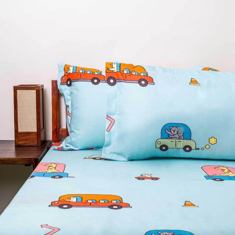 Bedsheets - Red Bus Bedsheet