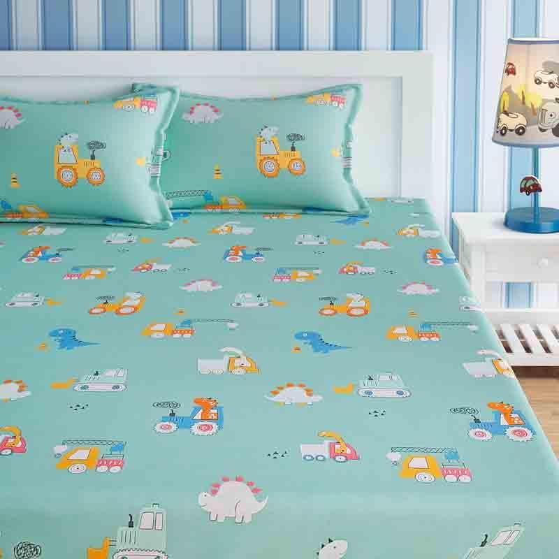 Buy Rhinos Day Out Bedsheet Bedsheets from Vaaree