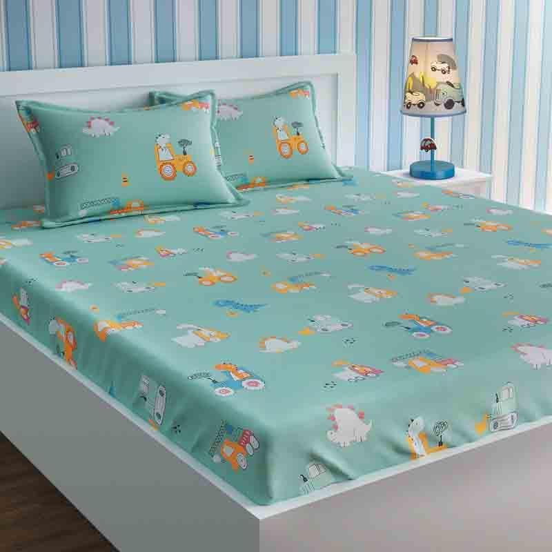 Buy Rhinos Day Out Bedsheet Bedsheets from Vaaree