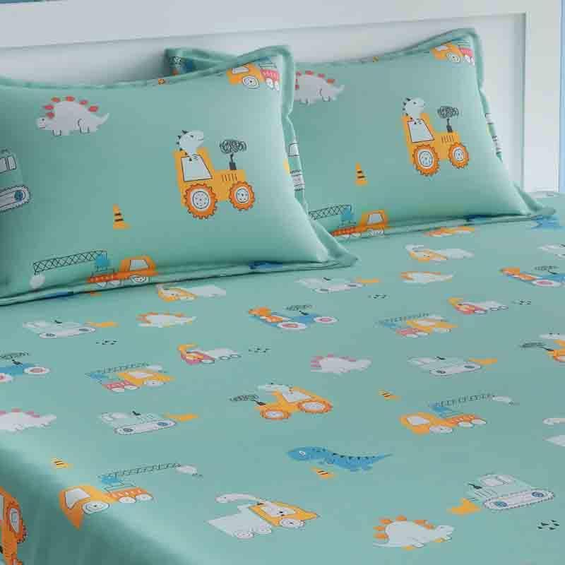 Buy Rhinos Day Out Bedsheet Bedsheets from Vaaree