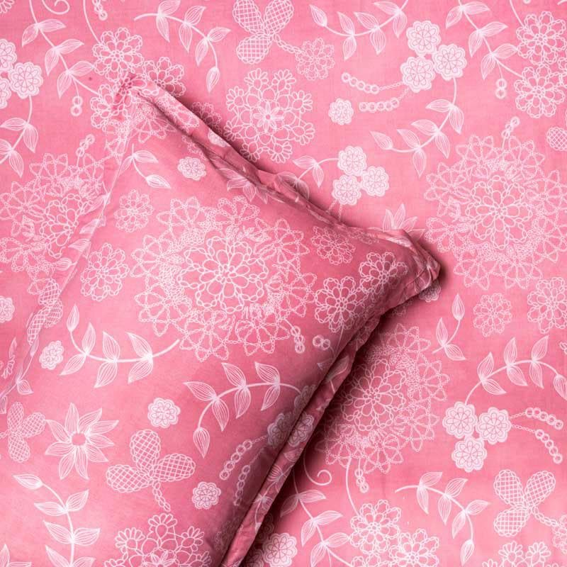 Bedsheets - Rosy Paradise Bedsheet
