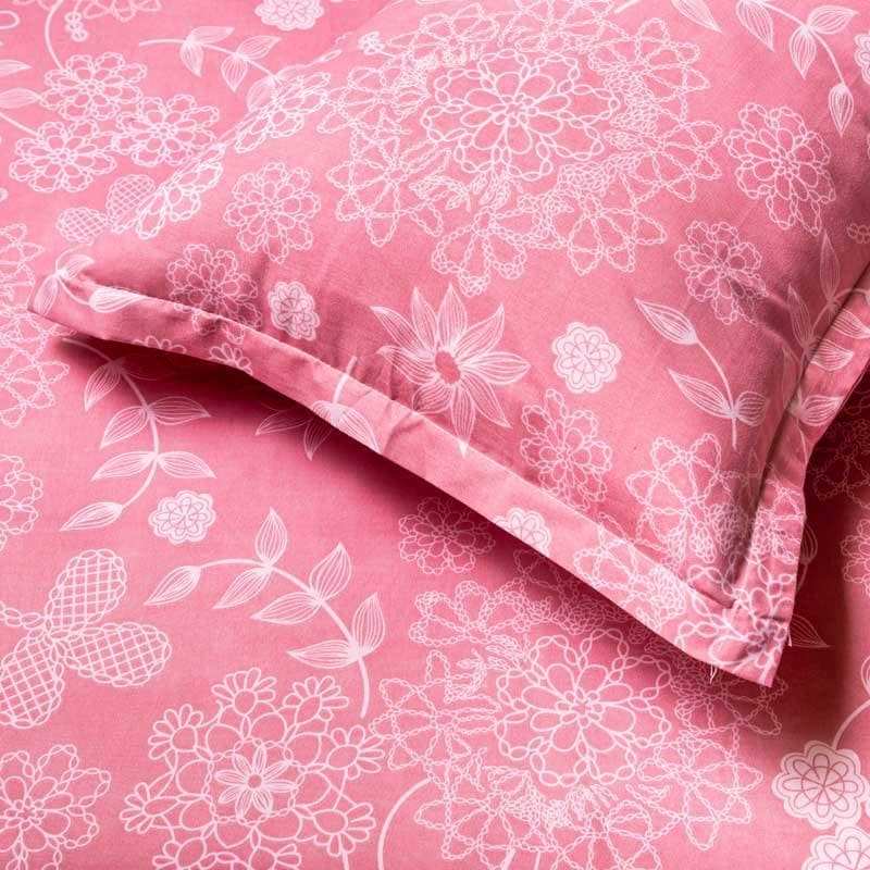 Bedsheets - Rosy Paradise Bedsheet