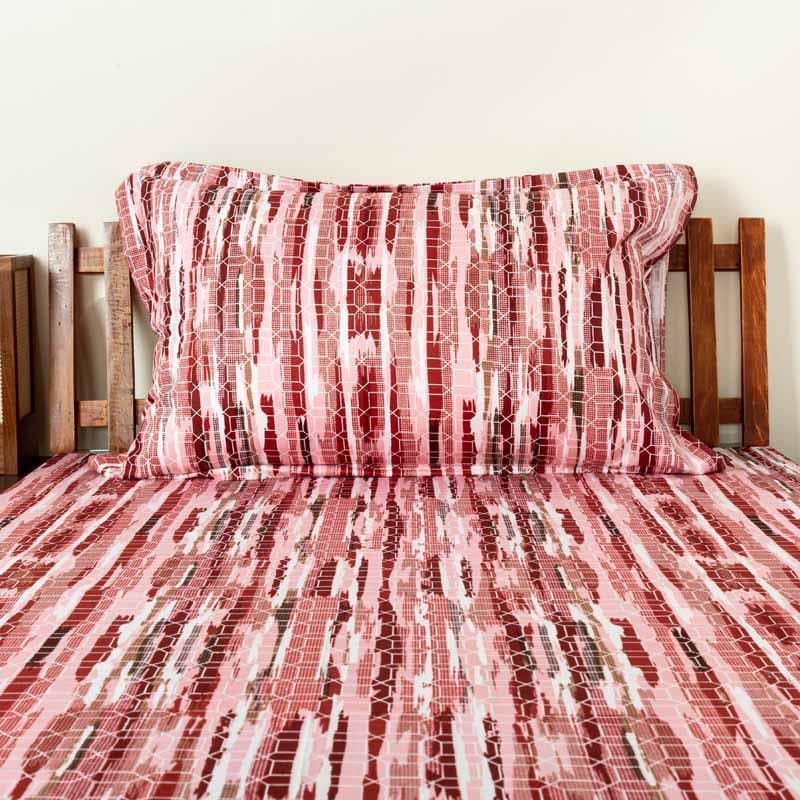 Buy Rushi Printed Bedsheet - Pink Bedsheets from Vaaree