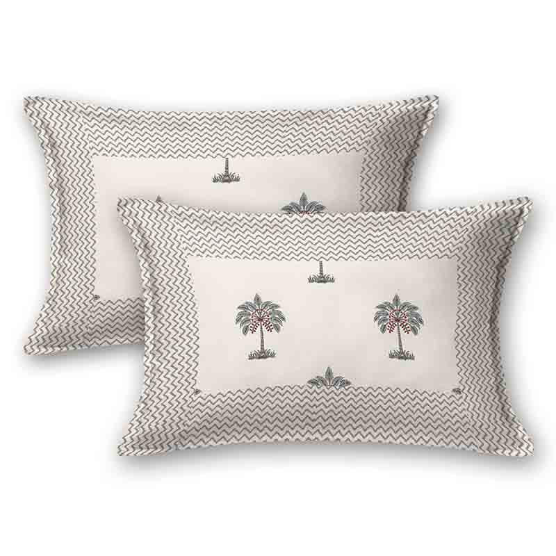 Bedsheets - Sago Palm Bedsheet - Grey