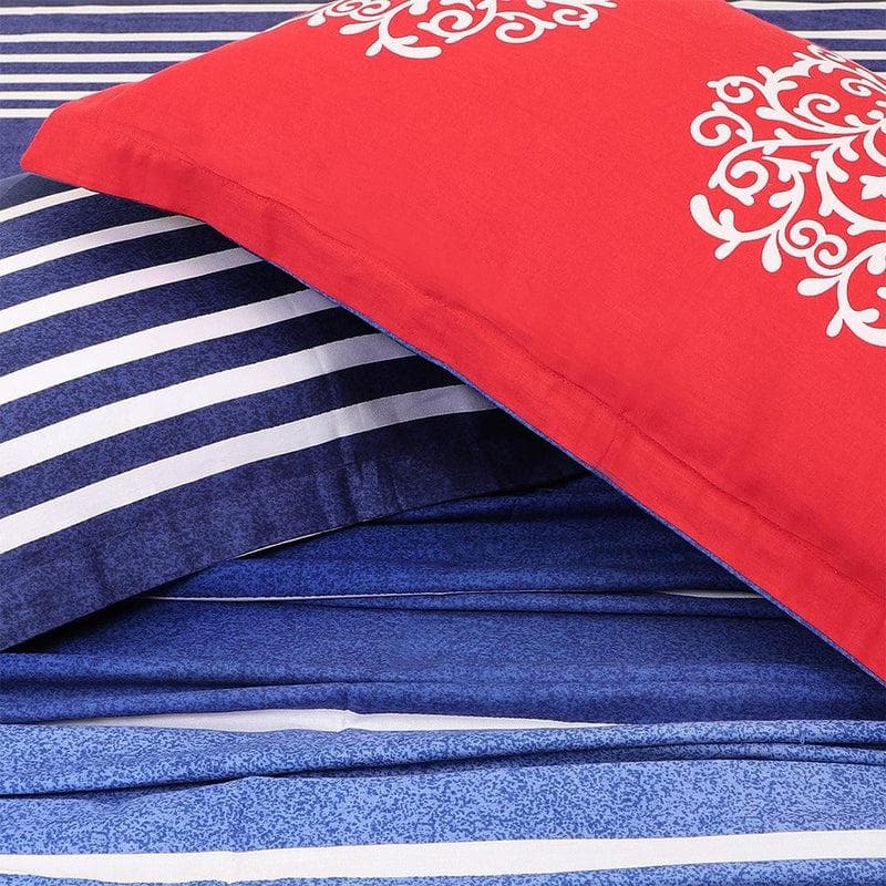 Buy Sapphire And Ruby Bedsheet Bedsheets from Vaaree