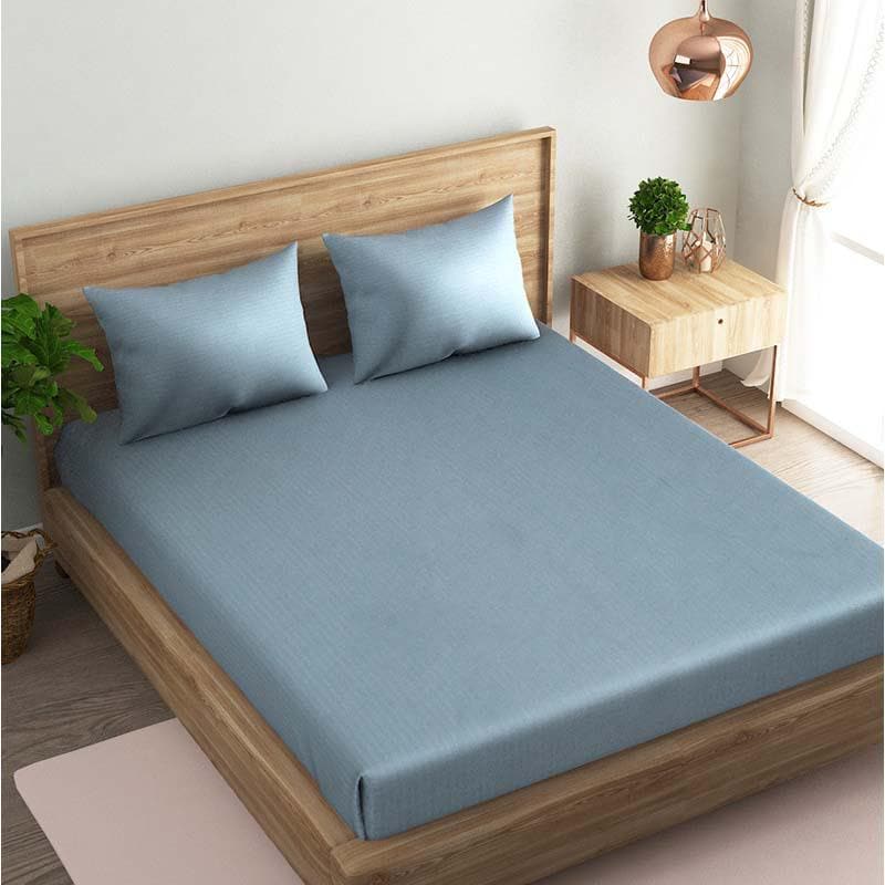 Buy Sassy Blue Bedsheet Bedsheets from Vaaree