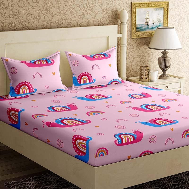 Buy Snail Parade Kids Bedsheet Bedsheets from Vaaree