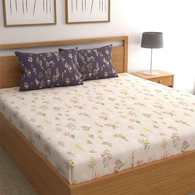 Buy Soulfully Floral Bedsheet Bedsheets from Vaaree