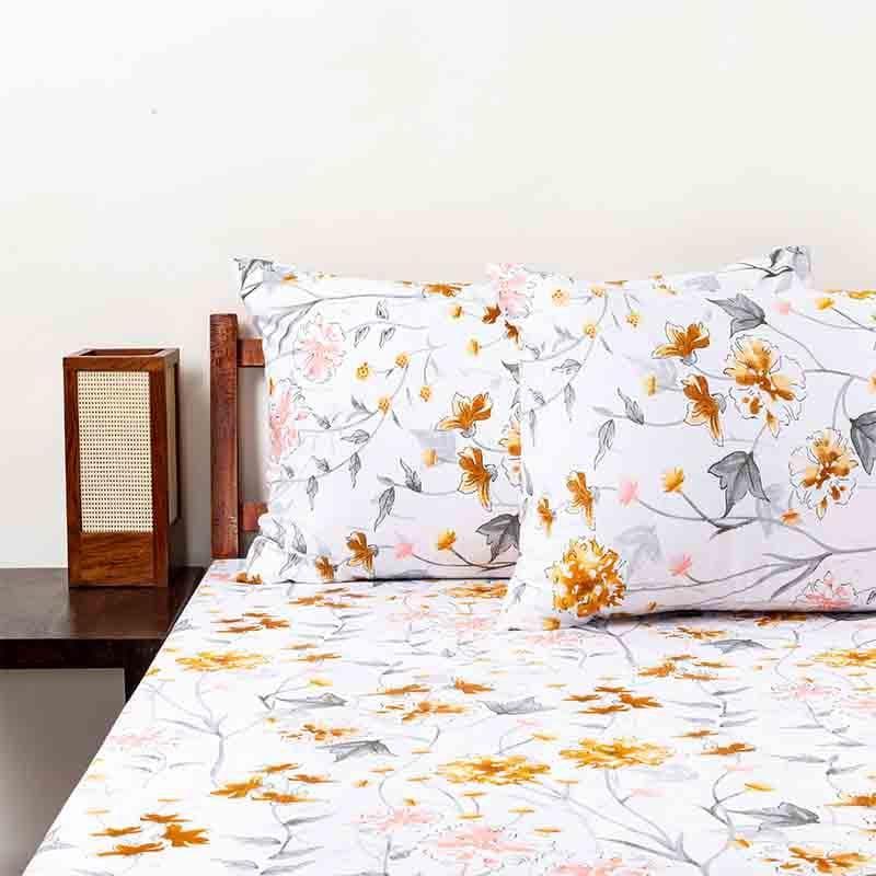 Buy Spring Season Bedsheet - Yellow Bedsheets from Vaaree