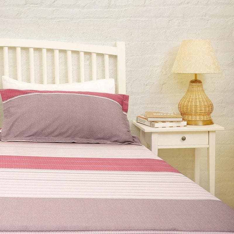 Buy Striped Lavender Bedsheet Bedsheets from Vaaree