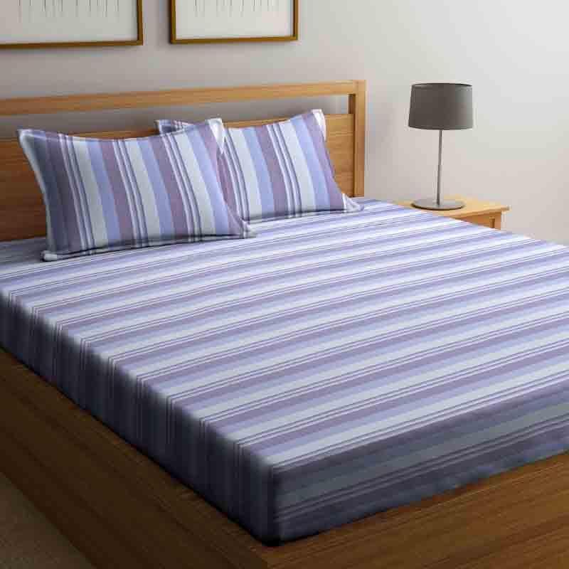 Buy Subtle Stripes Bedsheet Bedsheets from Vaaree