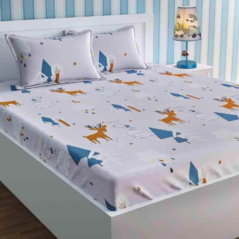 Buy The Frosty Days Bedsheet Bedsheets from Vaaree