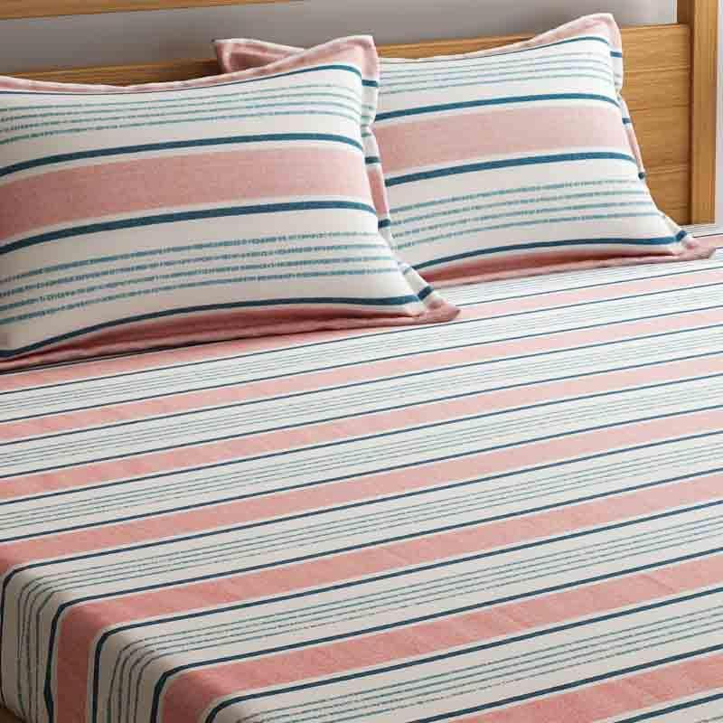 Buy The Lovely Stripes Bedsheet Bedsheets from Vaaree