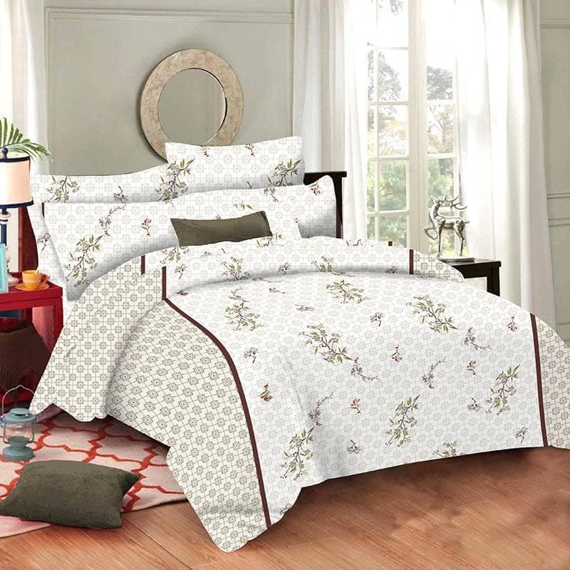 Buy The Pattern Play Bedsheet - Beige Bedsheets from Vaaree