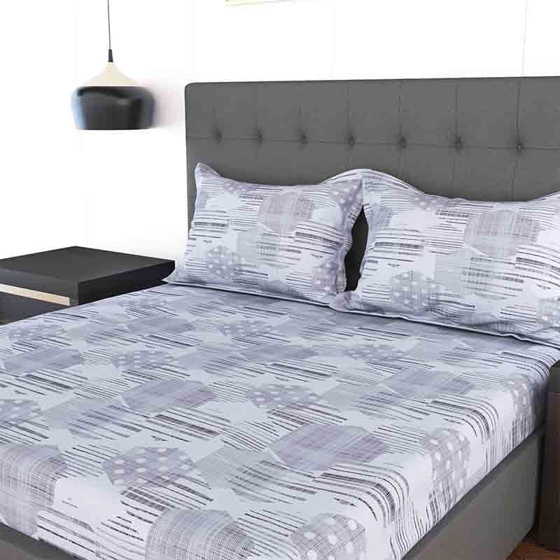 Buy Tiramisu Bedsheet - Blue Bedsheets from Vaaree