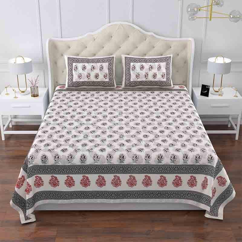 Buy Webbed Jaipuri Bedsheet Bedsheets from Vaaree