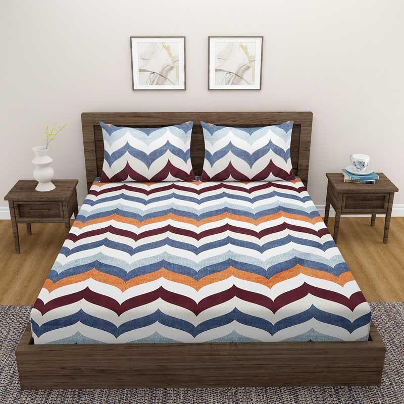 Bedsheets - Witsy Wave Printed Bedsheet
