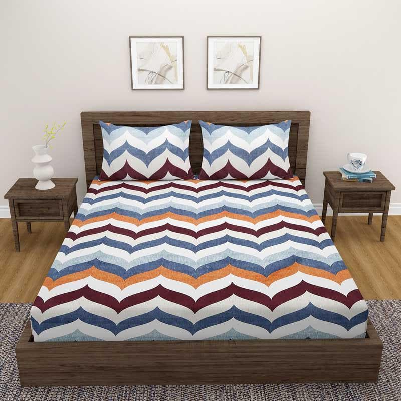 Buy Witsy Wave Printed Bedsheet Bedsheets from Vaaree