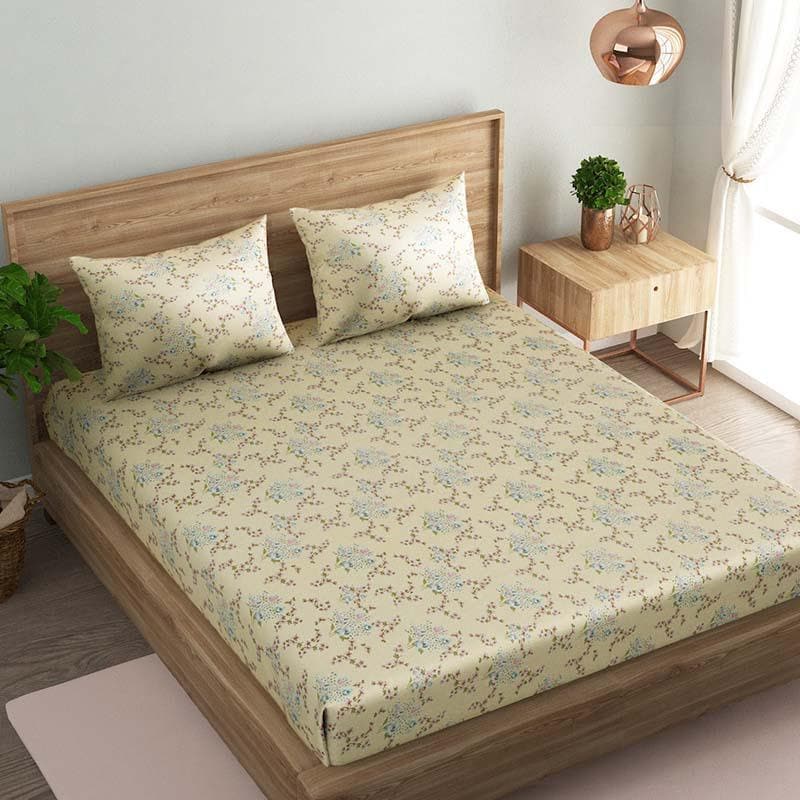 Buy Yellow Symphony Bedsheet Bedsheets from Vaaree